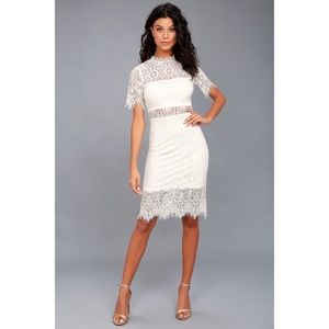 REMARKABLE WHITE LACE DRESS